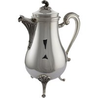 Christofle Silber Teller - Pompadour Design 8 Tasse Kaffeekanne von MerrittRobinsonStore