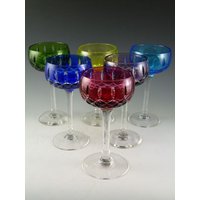 John Walsh Kristall - Harlekin Farbige Weingläser 6 Stück John Walsh Kristall - Harlekin Farbige Weingläser 6 Stück von MerrittRobinsonStore
