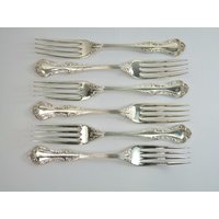 Mappin & Webb Besteck - Russell Pattern Dessert Gabeln Set Von 6 von MerrittRobinsonStore