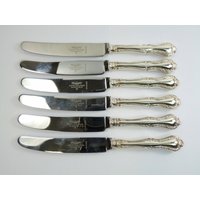 Mappin & Webb Besteck - Russell Pattern Dessert Messer Set Mit 6 von MerrittRobinsonStore