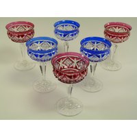 Tudor Kristall - Farbigen Cocktail-Gläser Set Von 6 von MerrittRobinsonStore