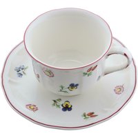 Villeroy & Boch Petite Fleur Frühstücksbecher Untertasse Stark Benutzt von MerrittRobinsonStore