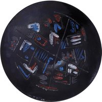 Vintage Retro Emaille Auf Kupferschale Signiert 11" Durchmesser Mcm von MerrittRobinsonStore