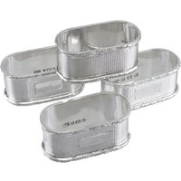 Vintage Sterling Silber - 4Er Set Crisford & Norris Serviettenringe 1975 von MerrittRobinsonStore