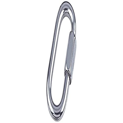 Bulk Hardware Karabiner BH04985 mit Quick Link aus A2 Edelstahl 316 Marine, M4 (3,9 mm), 2 Stück von Merriway