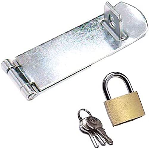 Bulk Hardware Sicherheit Sicherheits/Überfalle 100 mm verzinkt mit Messing Vorhängeschloss Bulk Hardware Sicherheit Sicherheits/Überfalle 100 mm verzinkt mit Messing Vorhängeschloss von Merriway
