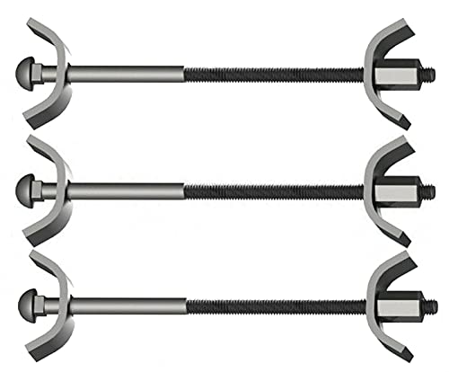 Bulk Hardware bh03355 M6 x 100 mm BZP Arbeitsplatte Anschluss – Silber (10) von Merriway