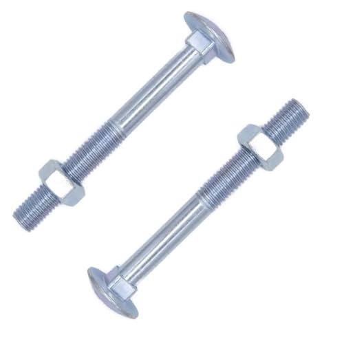 Bulk Hardware bh05113 Schlossschraube & Mutter ZP M6 x 65 mm, Set 25 Stück von Merriway