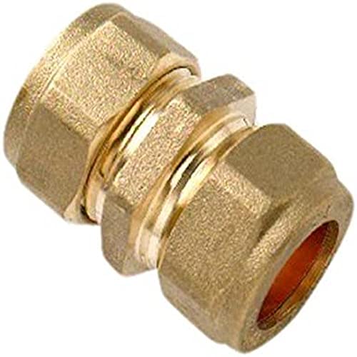 Bulk Hardware bh05138 Klemmverschraubung Messing Gerader Verbinder 22 mm, Set 5 Stück Bulk Hardware bh05138 Klemmverschraubung Messing Gerader Verbinder 22 mm, Set 5 Stück von Merriway