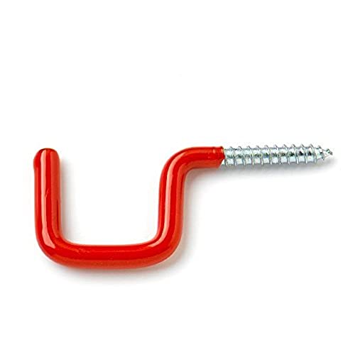 Bulk Hardware bh05323 Haken, quadratisch, klein mit Rot, Set von 2 Stück von Merriway