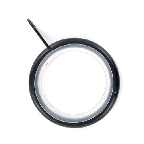 Bulk Hardware bh05503 Silent Gardinen Stange Ring Feste Eye schwarz innen Dimension 32 mm, Set 24 Stück von Merriway