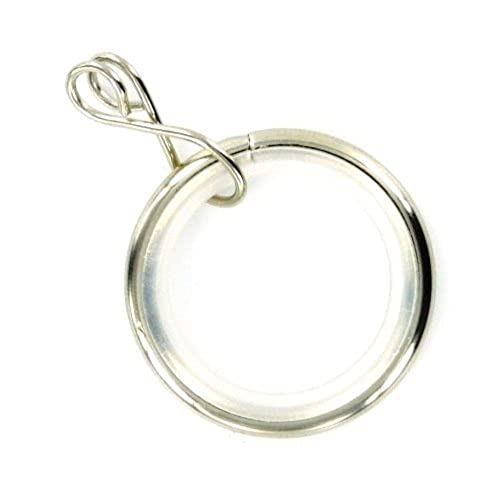 Bulk Hardware bh05513 Silent Gardinen Stange Ring lose Eye Nickel Innen Dimension 23 mm, Set 24 Stück von Merriway