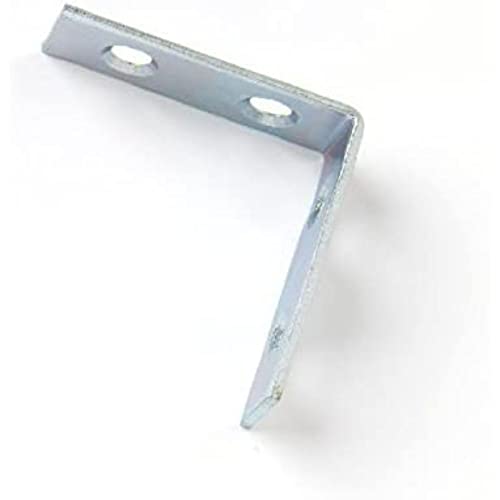 Bulk Hardware bh05800 Bright Zink versilbert Eckwinkel Klammern Teller, 100 mm/10,2 cm – 10 Stück von Merriway