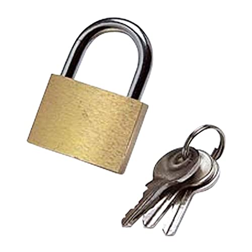 Bulk Hardware bh05808 Messing Vorhängeschloss, 19 mm (3/10,2 cm) – 3 Stück von Merriway