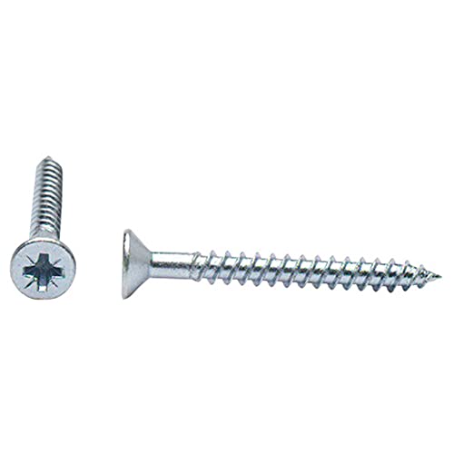 Bulk Hardware bh05895 Senkkopf, Doppelgewinde, Mehrzweck-Kreuz Kopf Pozi Holz Schraube, 6 x 1–1/5,1 cm – Bright Zink versilbert, 200 Stück Bulk Hardware bh05895 Senkkopf, Doppelgewinde, Mehrzweck-Kreuz Kopf Pozi Holz Schraube, 6 x 1–1/5,1 cm – Bright Zink versilbert, 200 Stück von Merriway