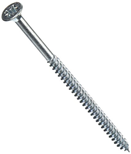 Bulk Hardware bh05897 Senkkopf, Doppelgewinde, Mehrzweck-Kreuz Kopf Pozi Holz Schraube, 30,5 x 10,2 cm – Bright Zink versilbert, 100 Stück von Merriway