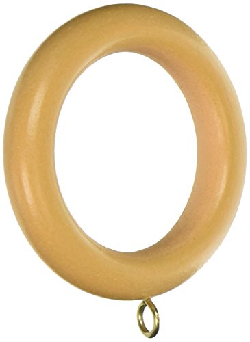 Bulk Hardware bh05954 Holz Gardinen Stange Ringe mit Schraube Eye, innere Dia. 45 mm (1.3/10,2 cm) Außen Dia. 64 mm (2.1/5,1 cm) – Dunkelbraun, 10 Stück, weiß, BH05956 von Merriway
