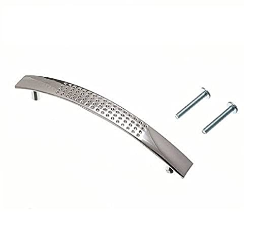 Bulk Hardware bh06136 Schrankgriff 'D' oberflächlichen matt verchromtem Metall 96 mm, Set 4 Stück von Merriway