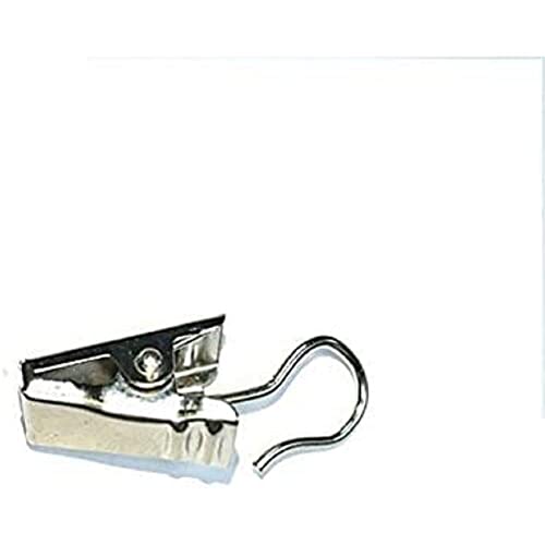 Bulk Hardware bh06217 Rod Ring Clip & Haken gebürstet Nickel (8 Stück), silberfarben von Merriway