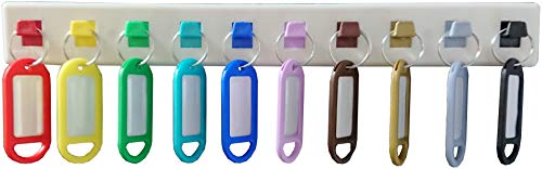 Merriway, Weiß Bulk Hardware BH06981 Schlüsselhalter, Wandmontage, mit 10 farbigen Kunststoffanhängern Merriway, Weiß Bulk Hardware BH06981 Schlüsselhalter, Wandmontage, mit 10 farbigen Kunststoffanhängern von Merriway