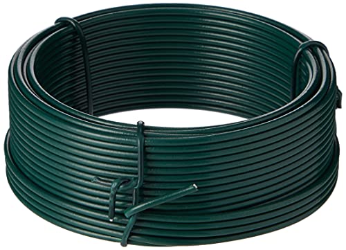 Merriway BH00135 2 mm x 15 m Plastikbeschichteter Gartendraht, Grün / Weiß von Merriway