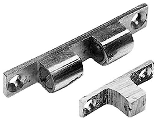 Merriway BH01597 50 mm Doppel-Kugelschnäpper, Chrom / Weiß, 2 Stück Merriway BH01597 50 mm Doppel-Kugelschnäpper, Chrom / Weiß, 2 Stück von Merriway