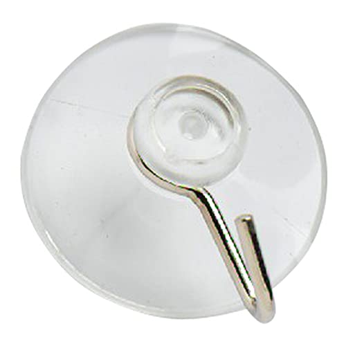 Merriway BH02006 Plastik-Saughaken 50 mm, Transparent / Weiß, 10 Stück von Merriway