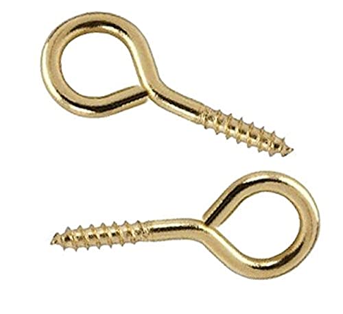 Merriway BH02312 Bilderrahmen Schraubauge 19 mm, Galvanisch vermessingt / Weiß, 20 Stück Merriway BH02312 Bilderrahmen Schraubauge 19 mm, Galvanisch vermessingt / Weiß, 20 Stück von Merriway