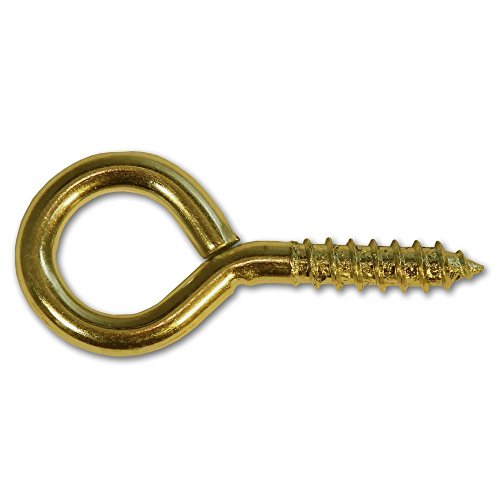 Merriway BH02313 Bilderrahmen Schraubauge 17 mm, Galvanisch vermessingt / Weiß, 25 Stück Merriway BH02313 Bilderrahmen Schraubauge 17 mm, Galvanisch vermessingt / Weiß, 25 Stück von Merriway