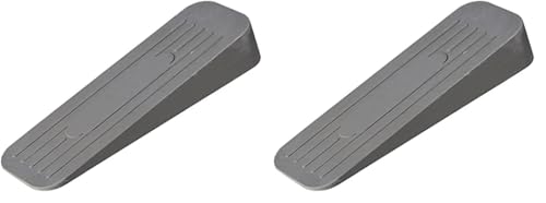 Merriway BH02509 Deluxe hochbelastbarer, rutschfester Gummitürkeil, Grau (Packung mit 2) von Merriway
