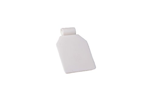 Merriway BH02683 Plastik-Preisschild für Stecktafelhaken, Weiß, 100 Stück von Merriway
