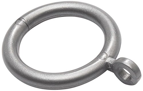 Merriway BH03181 Plastik-Gardinenring mit festem Auge, Grau / Weiß, 8 Stück von Merriway