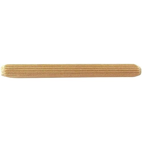 Merriway BH03641 M10 x 40 mm Holzdübel, Weiß, 20 Stück von Merriway