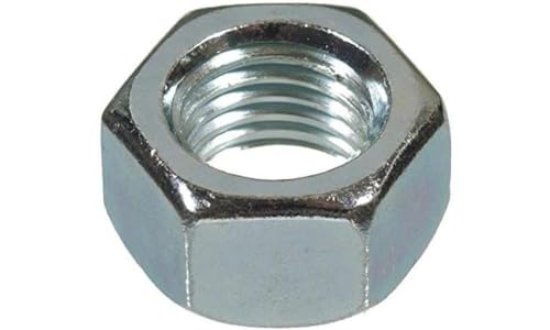 Merriway BH03667 M8 Stahl-Sechskantmutter, Weiß, 50 Stück von Merriway