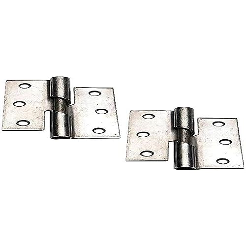 Merriway BH03852 75 mm Rechtes Stahl-Hebescharnier, Weiß, 2 Stück von Merriway