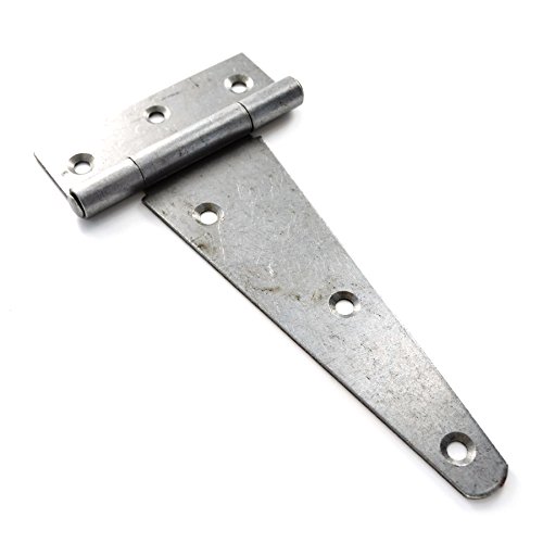 Merriway BH04205 230 mm Hochbelastbares, selbst färbendes Scotch-T-Scharnier, Weiß, 2 Stück von Merriway