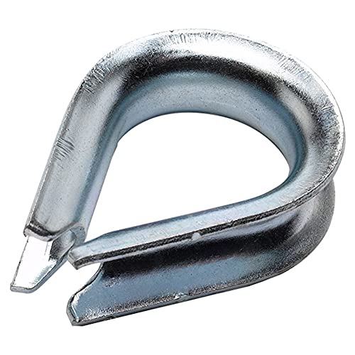 Merriway BH04223 10 mm Drahtseilkausche, Weiß, 2 Stück Merriway BH04223 10 mm Drahtseilkausche, Weiß, 2 Stück von Merriway