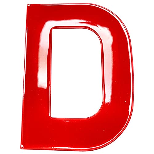 Merriway BH04974 Briefkasten aus Kunststoff, hohe Sichtbarkeit, Rot Reflektierende Buchstabe, selbstklebend, 75 mm von Merriway