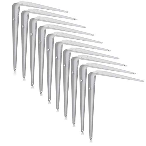 Merriway BH06751, Weiß, Bulk Hardware London Regalhalterungen, Stahl, Wandmontage, 20,3 x 15,2 cm von Merriway