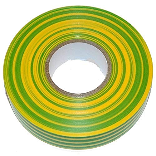 Merriway BH07518 Isolierband, PVC, 19 mm x 5 m, Grün/Gelb von Merriway