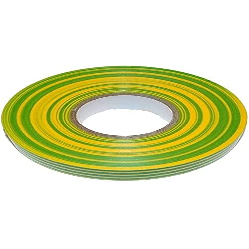 Merriway BH07524 Isolierband, PVC, 19 mm x 20 m, Grün/Gelb von Merriway