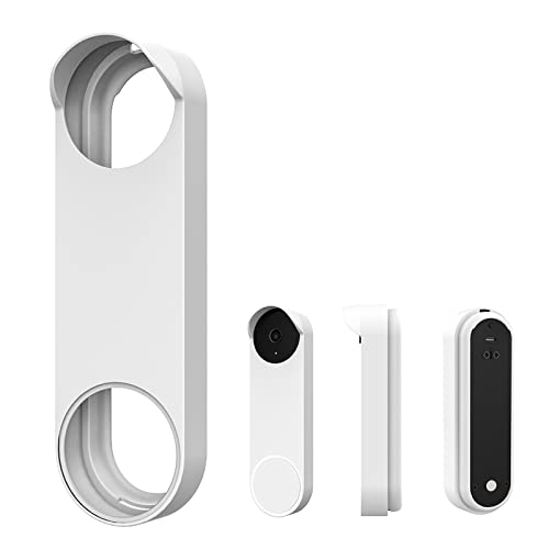 Merrwon Nest Hello Doorbell Cover, Nest Hello Case, Türklingel Case Cover with Full Night Vision Compatible Silicone Cover Case Doorbell Accessories for Google Nest von Merrwon