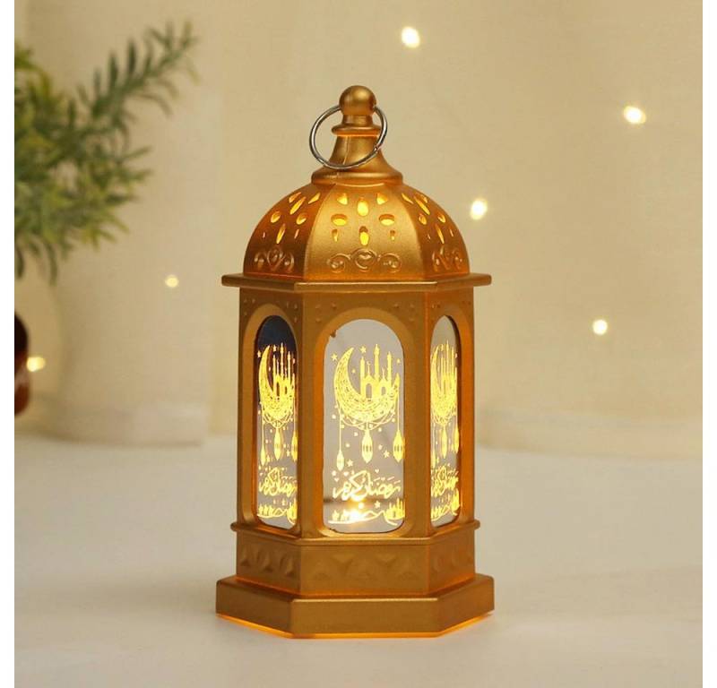 Merry 2024 Kerzenhalter LED Nachtlicht Ramadan,LED Eid Mubarak Laterne Lichter (2 St), Hängende Laterne,Ramadan Deko Licht von Merry 2024