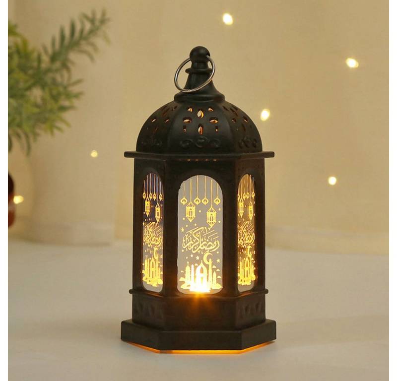 Merry 2024 Kerzenhalter LED Nachtlicht Ramadan,LED Eid Mubarak Laterne Lichter (2 St), Hängende Laterne,Ramadan Deko Licht von Merry 2024