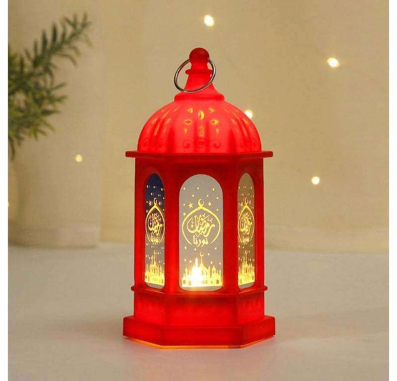 Merry 2024 Kerzenhalter LED Nachtlicht Ramadan,LED Eid Mubarak Laterne Lichter (2 St), Hängende Laterne,Ramadan Deko Licht von Merry 2024