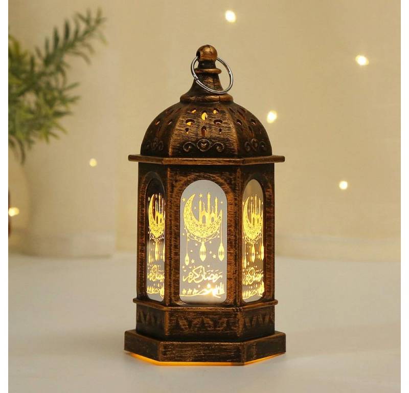 Merry 2024 Kerzenhalter LED Nachtlicht Ramadan,LED Eid Mubarak Laterne Lichter (2 St), Hängende Laterne,Ramadan Deko Licht von Merry 2024