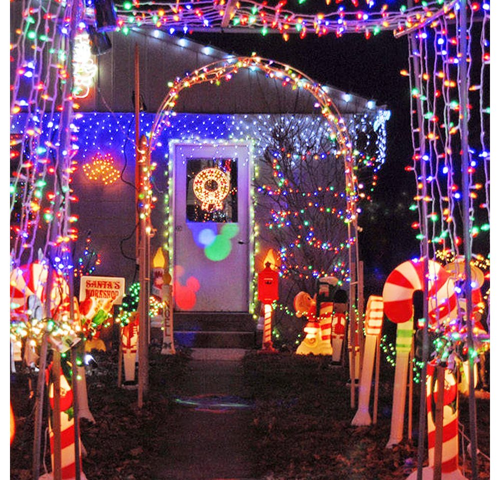 Merry 2024 LED-Lichterkette LED-Lichterkette 20m/30m/50m/100 m,für Weihnachten, 8 Modi,Timer,Speicherfunktion,für Hof Hochzeit Weihnachtsfeier von Merry 2024