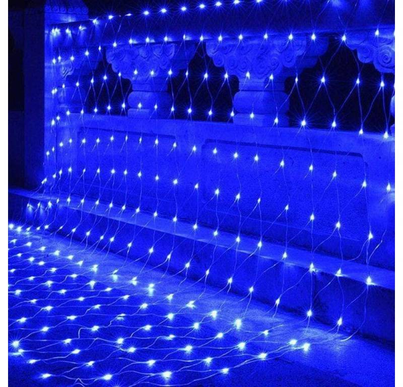 Merry 2024 LED-Lichterkette LED Lichternetz,Lichtervorhang,LED Lichterkette Netz, 8 Modi,für Weihnachten, Halloween, Party,Geburstag von Merry 2024