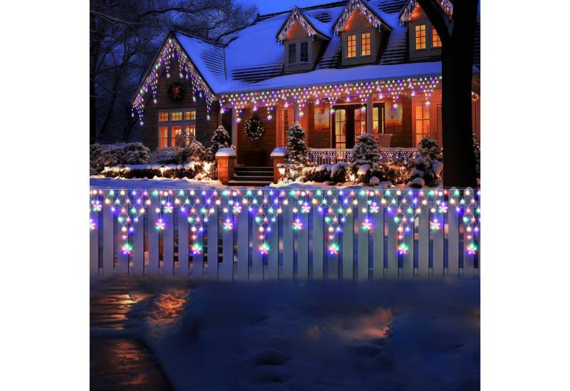 Merry 2024 LED-Lichterkette LED Lichtervorhang Sterne,LED-Weihnachtslichterkette,Weihnachtsdeko, Weihnachtsbeleuchtung, 8 Modi,mit 12 funkelnden Sternentropfen Merry 2024 LED-Lichterkette LED Lichtervorhang Sterne,LED-Weihnachtslichterkette,Weihnachtsdeko, Weihnachtsbeleuchtung, 8 Modi,mit 12 funkelnden Sternentropfen von Merry 2024