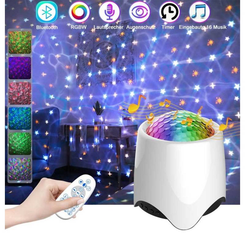 Merry 2024 LED Nachtlicht LED Sternenhimmel Projektor,LED Nachtlicht Galaxy Projector, mit Timer von Merry 2024